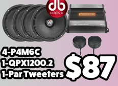 Combo 4-P4M6C + QPX1200.2 + Par Tweeters