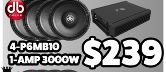 Combo 4 P6MB10 + AMP 3000W