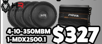 Combo 4 10-350MBM + MDX2500.1