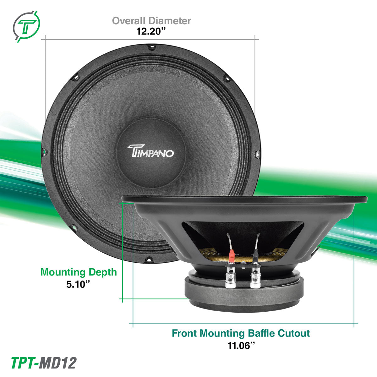 Bocina  timpano 12" (tpt-md12)