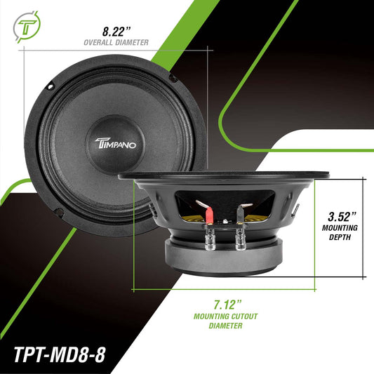 BOCINA Timpano TPT-MD8-8