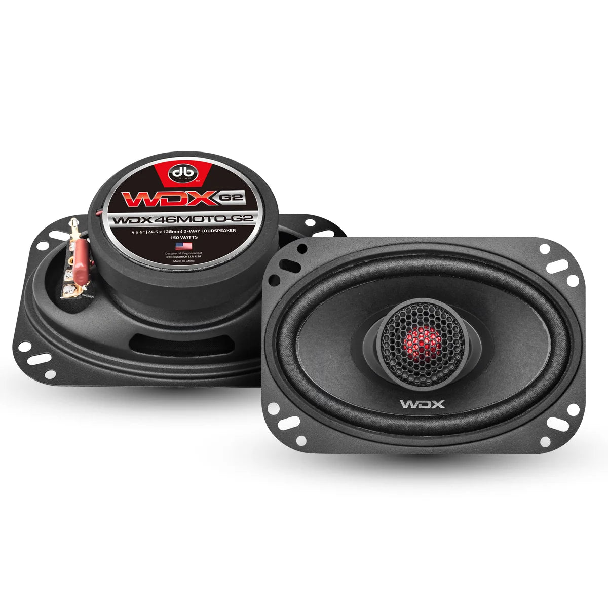WDX46MOTO-G2 4"×6" Moto 2-Way Loudspeaker (1 Pair)