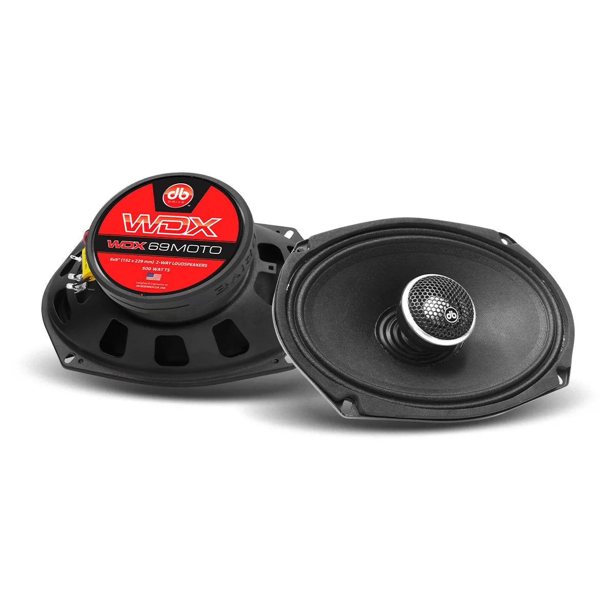 WDX69MOTO 6"×9" Moto 2-Way Motorcycle Loudspeakers (1 Pair)