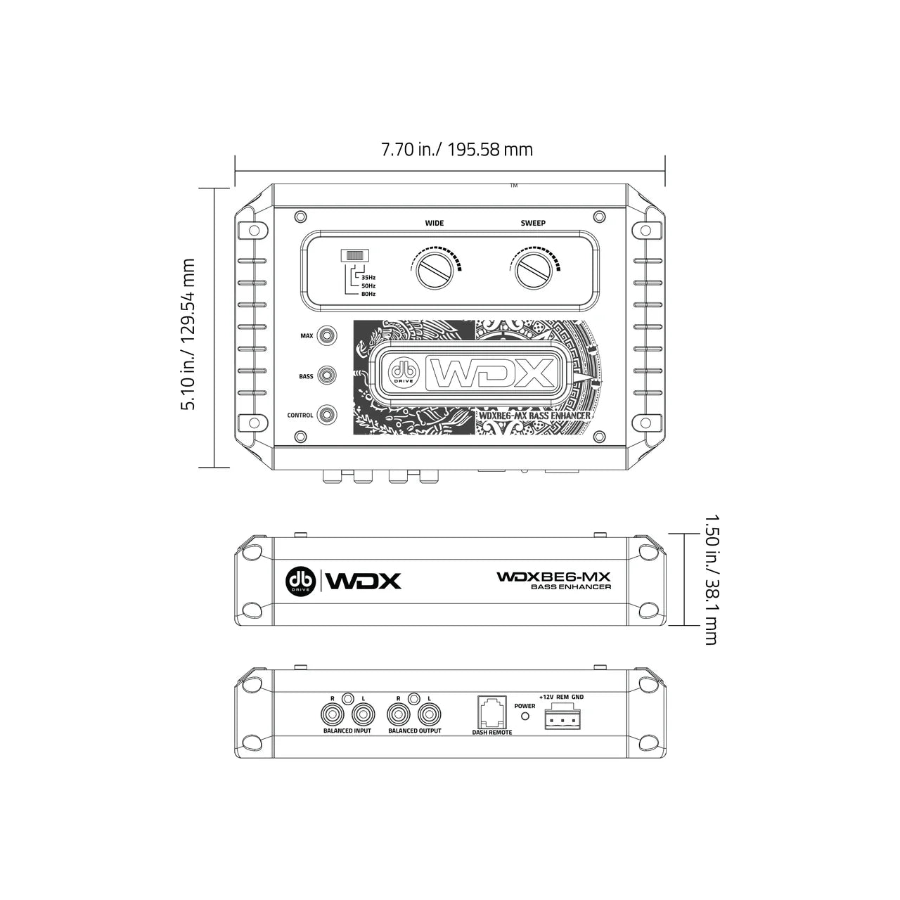 WDXBE6MX Digital Bass Enhancer (Mexico Edition)