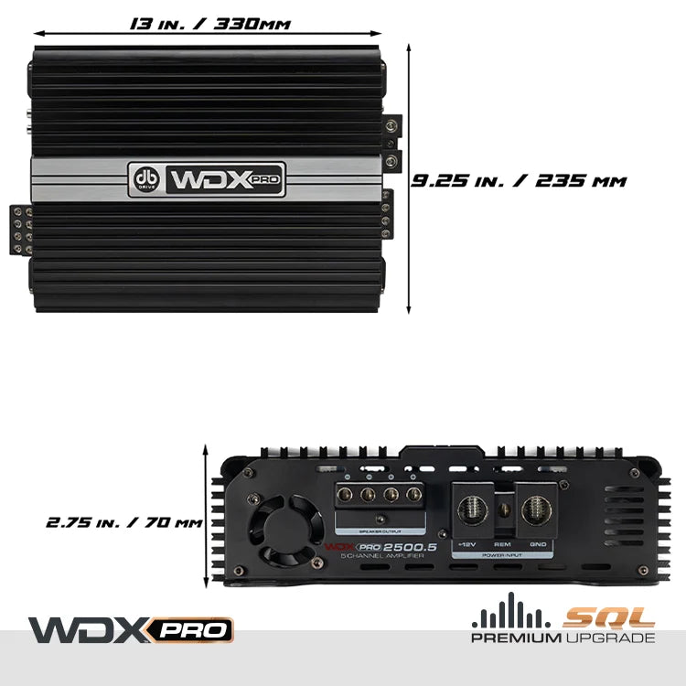 WDX PRO3000.1D Mono Full-Range Class D Amplifier