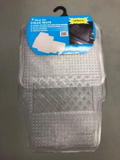 ALFOMBRA 4 PC. CLEAR VINYL CAR MATS