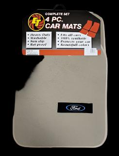 ALFOMBRA 4 PC. FORD CARPET MATS-BEIGE