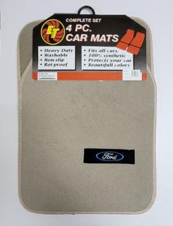 ALFOMBRA 4 PC. FORD CARPET MATS-BEIGE