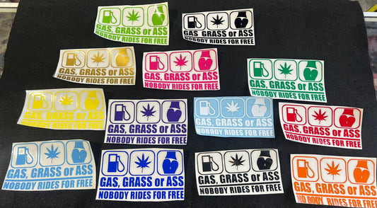 Sticker de Gas Grass or As*