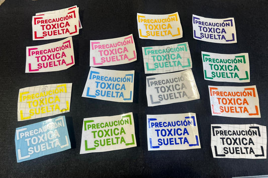 Sticker Precaucion Toxica