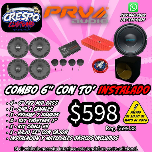 COMBO 6" CON TO INSTALADO
