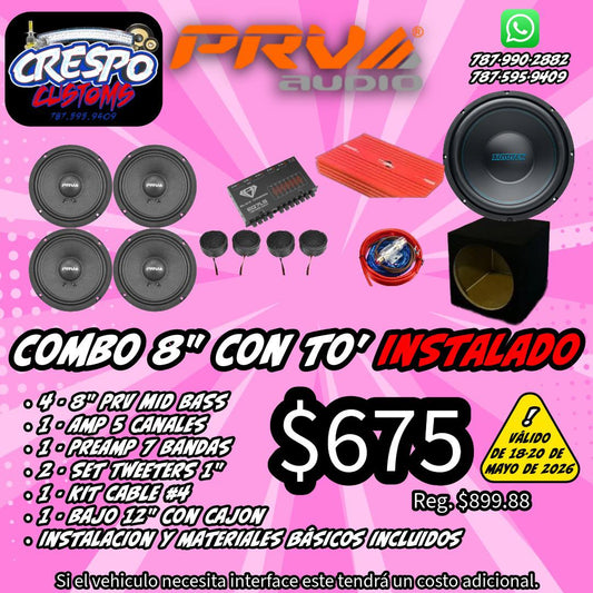 COMBO 8" CON TO INSTALADO
