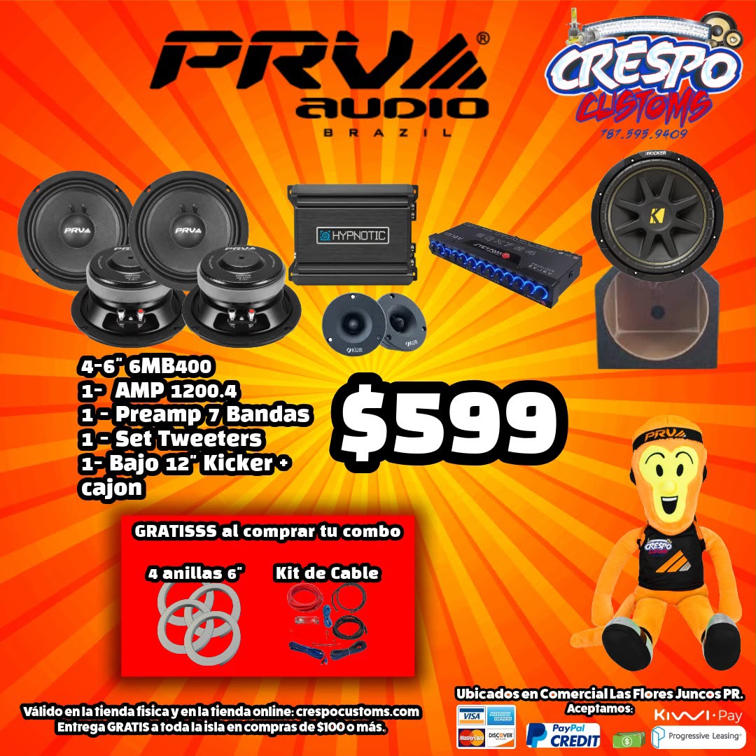 COMBO CON TO 6" 6MB400 + BAJO 12"