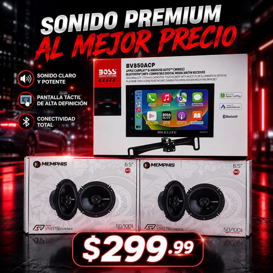 COMBO RADIO + BOCINAS