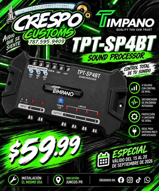 PROCESADOR TIMPANO TPT-SP4BT