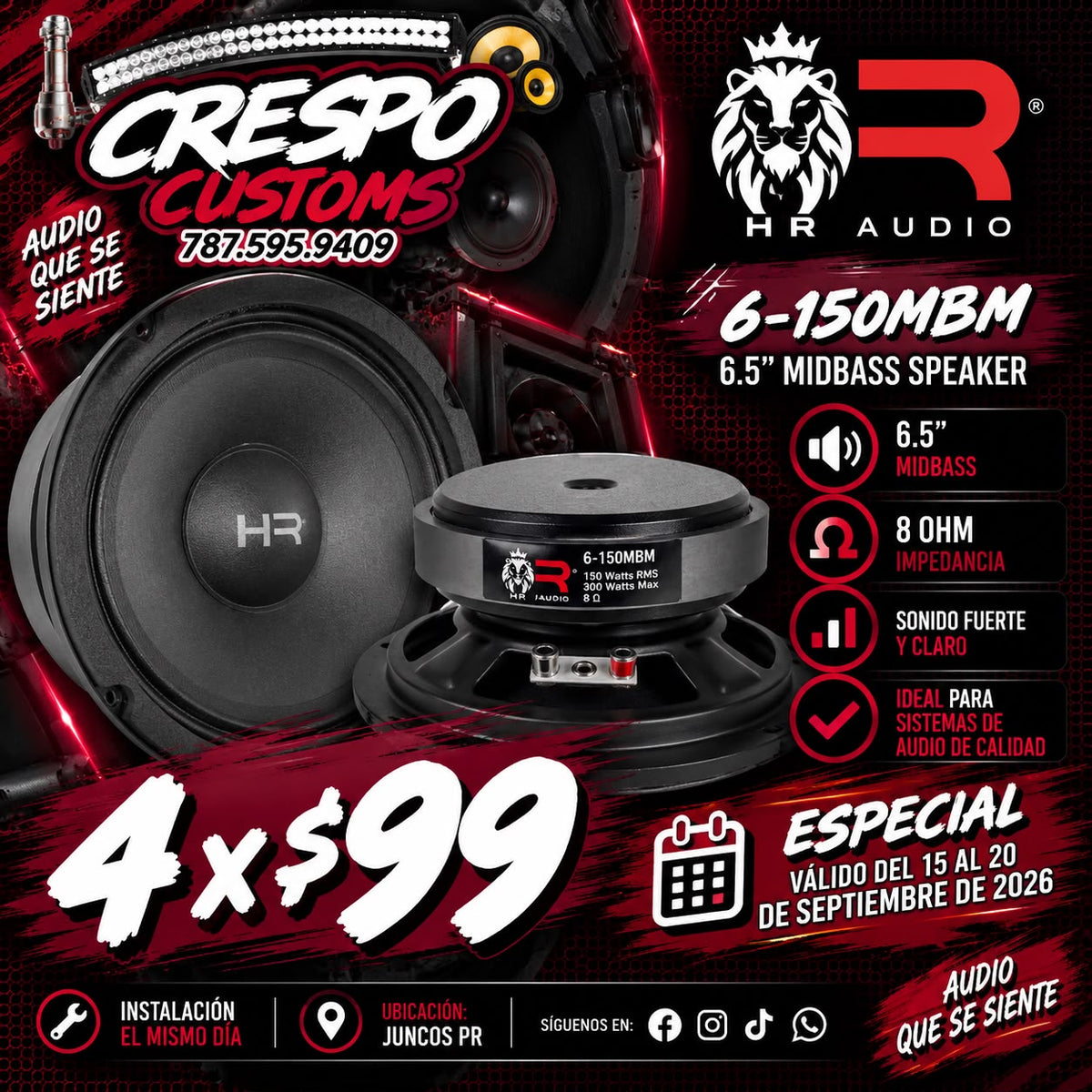 HR AUDIO 6-150MBM 6.5"