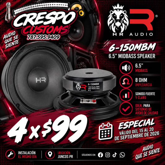 HR AUDIO 6-150MBM 6.5"