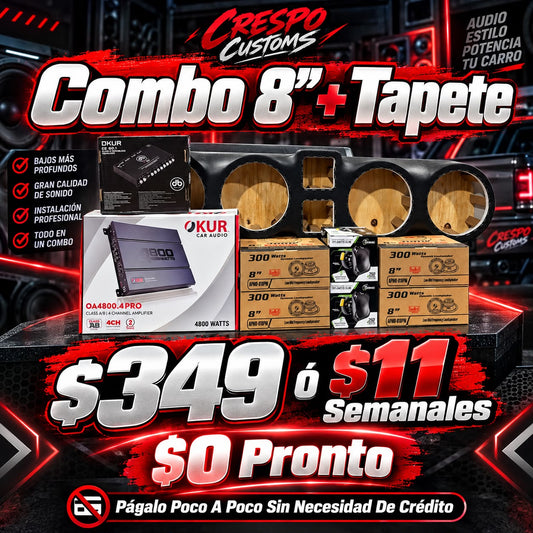 COMBO 8" + TAPETE