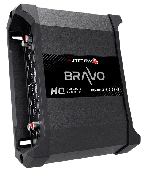 Stetsom Bravo HQ 400.4 Multichannel Car Audio Digital Amplifier - 2 Ohms Stable 4 Channel