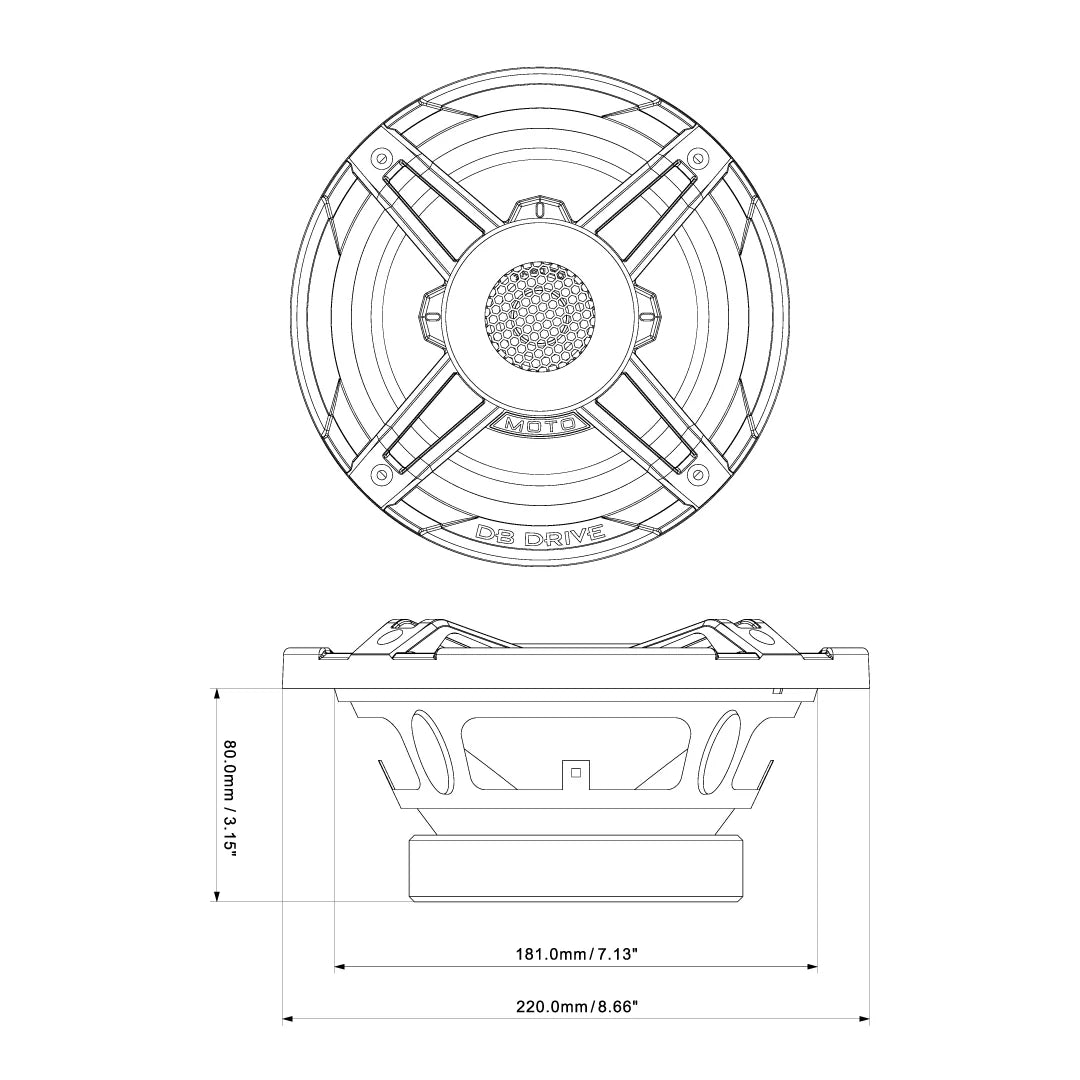 WDX6MOTO-G2 6.5" Moto 2-Way Loudspeakers (1 Pair)